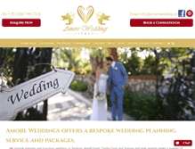 Tablet Screenshot of amoreweddings.ie